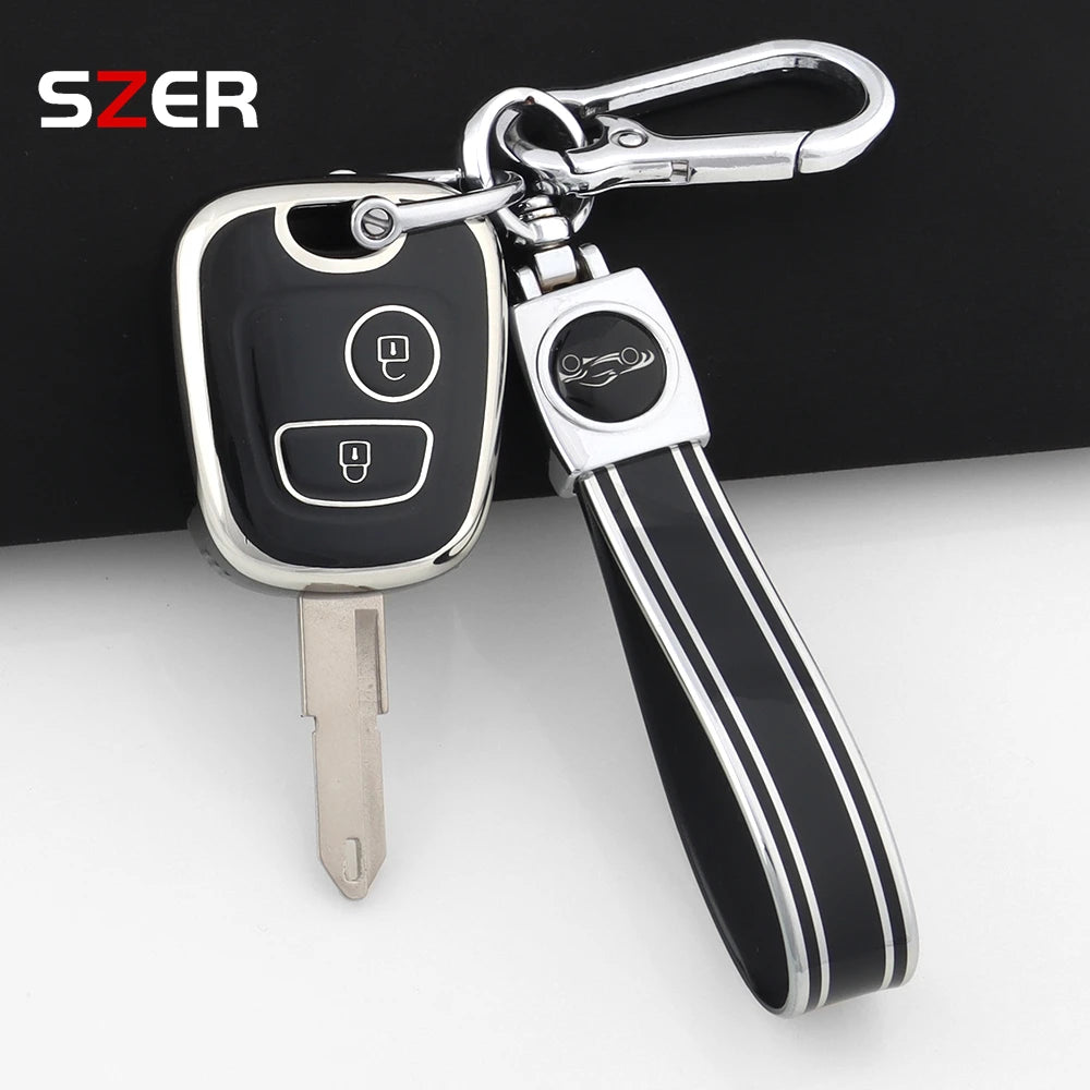 Pink TPU Car Key Cover