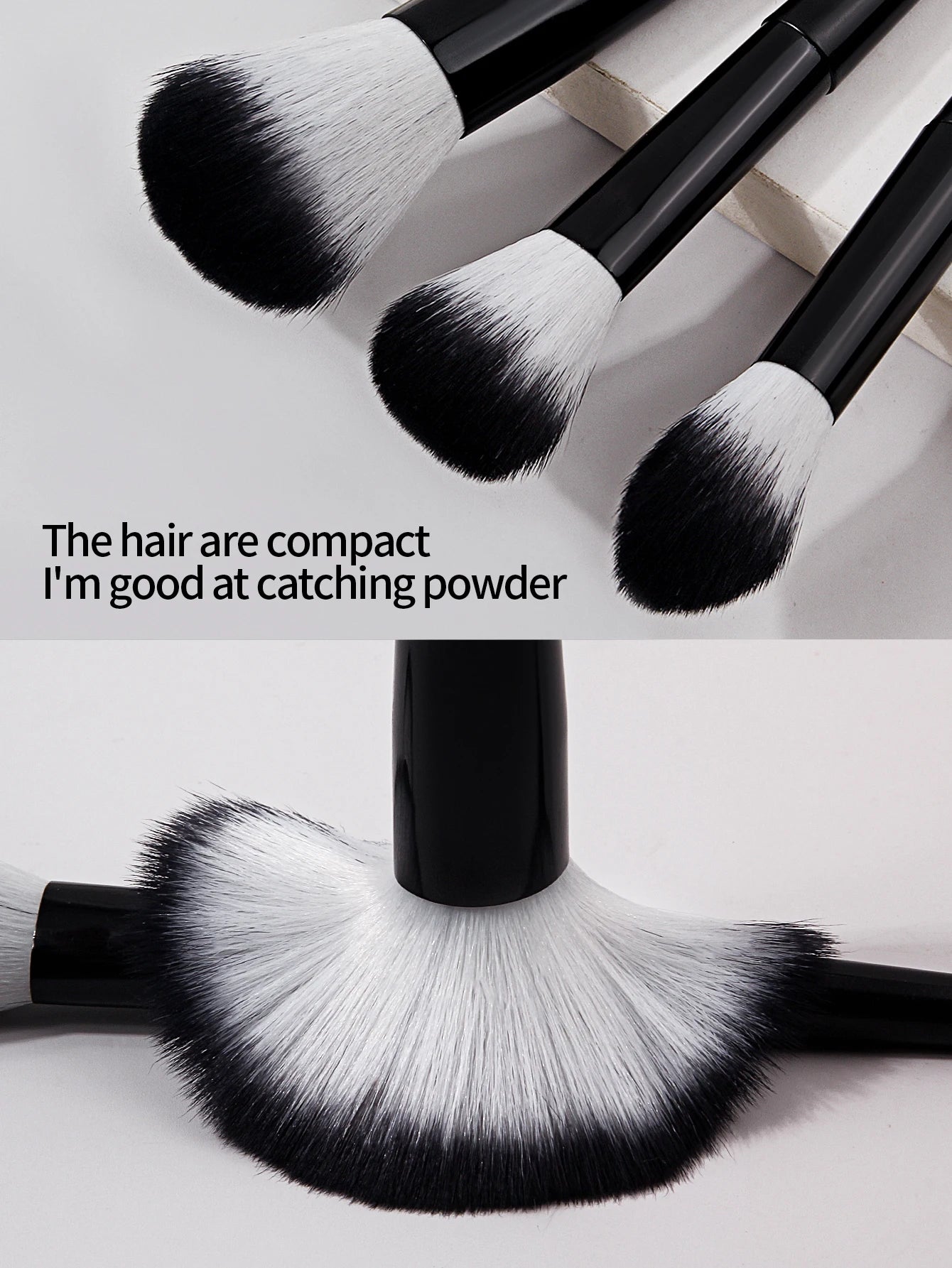 20pcs Makeup Brushe set Premium Synthetic Powder Foundation brush +Sparkling storage bucket and 6 makeup sponge powder puffs