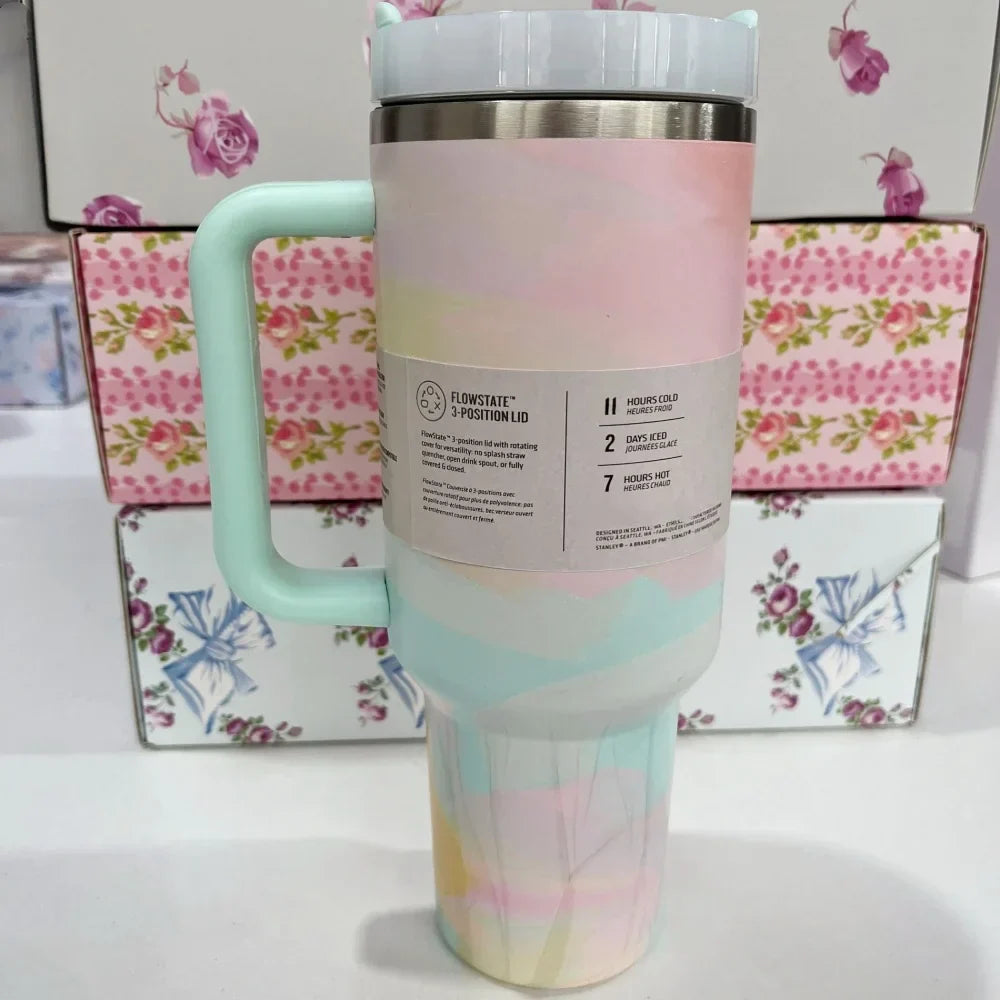 Stanley Style Flat Bottom Tumbler