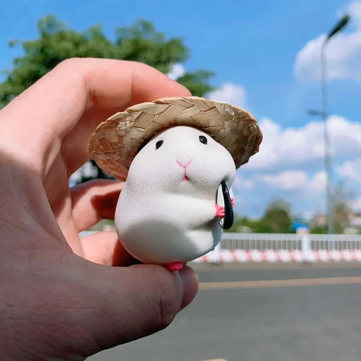 Cute Hamster Car Console Decoration