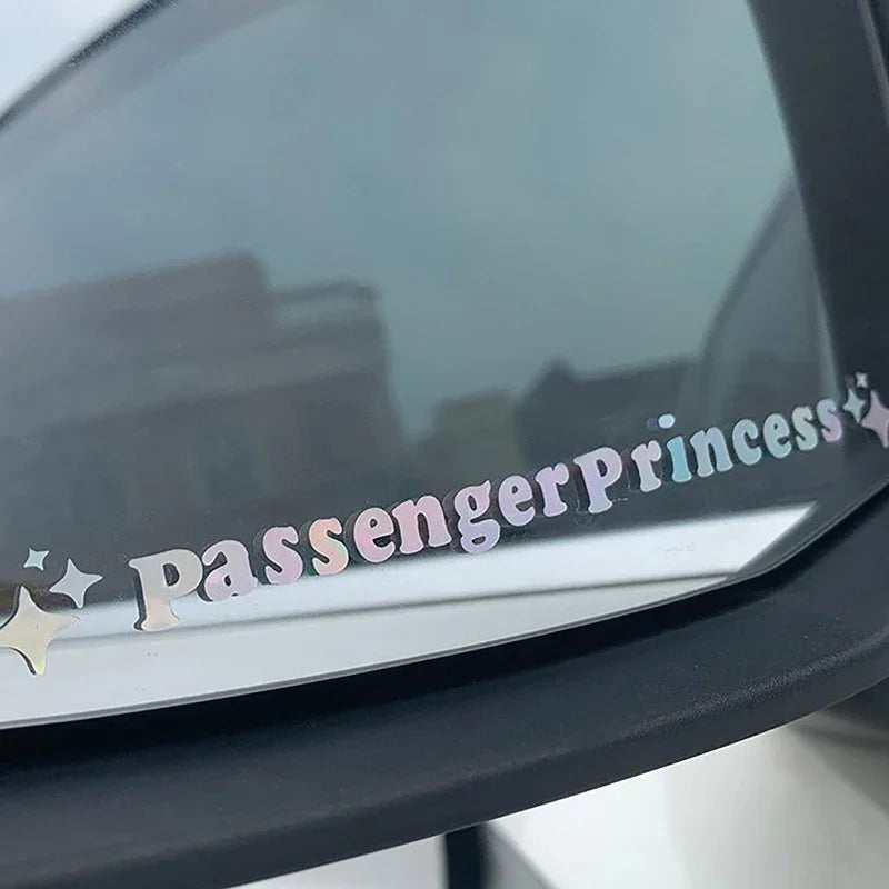 Passenger Princess Star Mirror Stickers