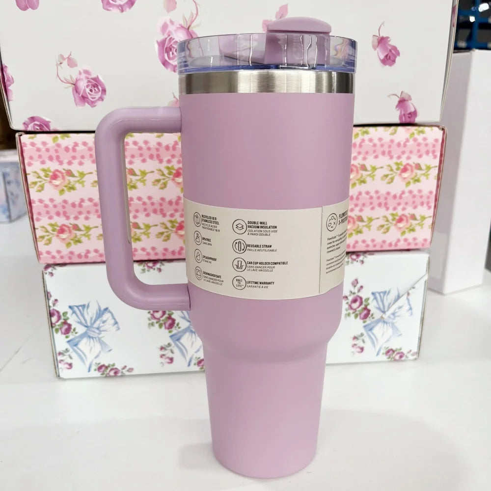 Stanley Style Flat Bottom Tumbler