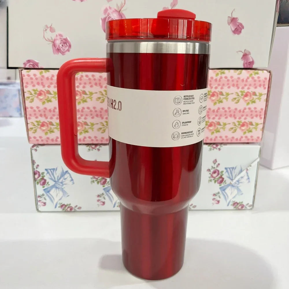 Stanley Style Flat Bottom Tumbler