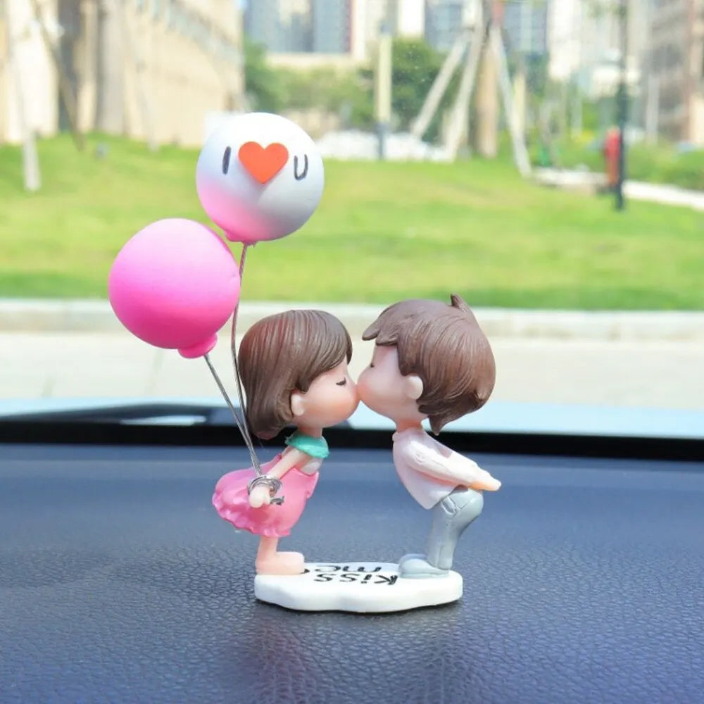 Cute Cartoon Couple Car Ornaments