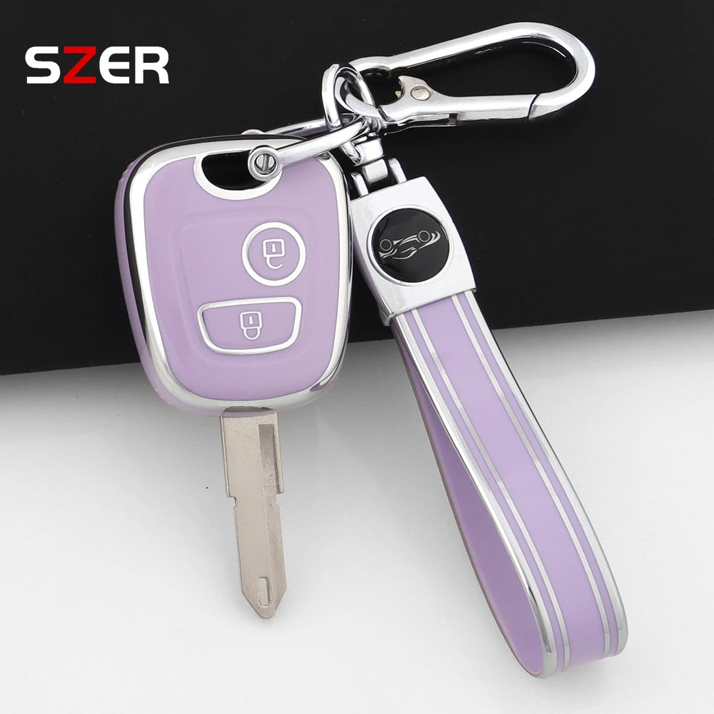 Pink TPU Car Key Cover