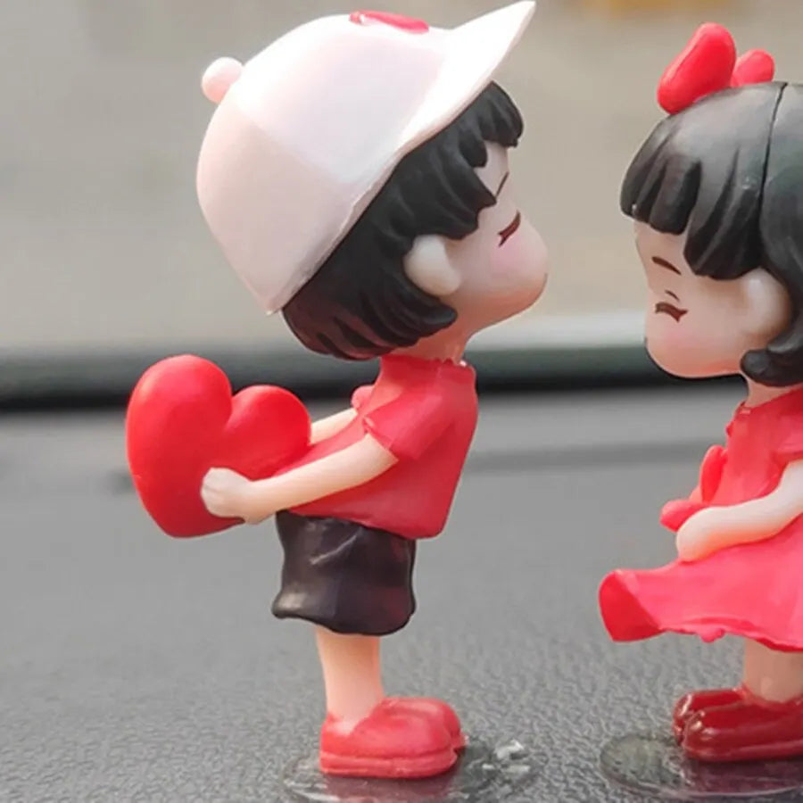 Cute Cartoon Couple Car Ornaments