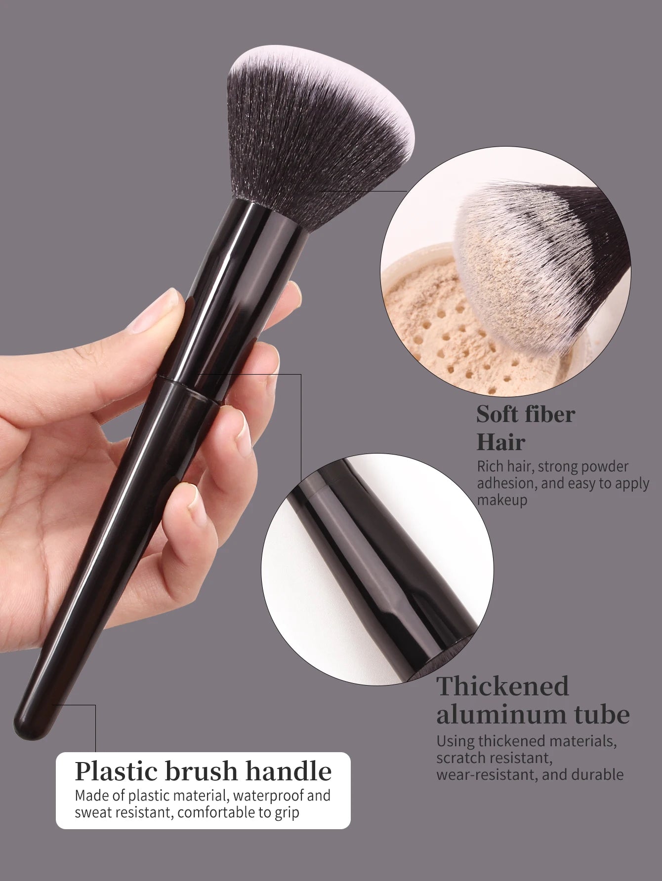 New high quality synthetic fiber 14 black makeup brush Professional makeup foundation brush storage barrel makeup set brush