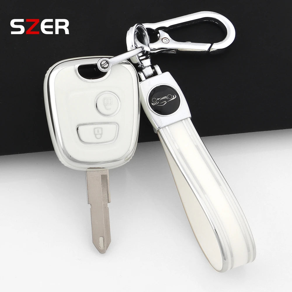 Pink TPU Car Key Cover