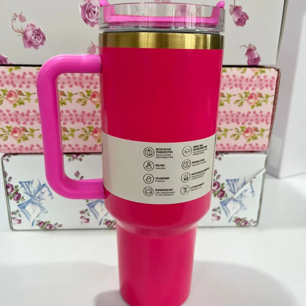 Stanley Style Flat Bottom Tumbler