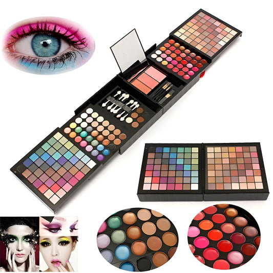 Full 177 Color Makeup Kit for Women All-in-One Makeup Set with Brush Eyeshadow Lip Gloss Concealer Blush Pressed Powder Cosmetic