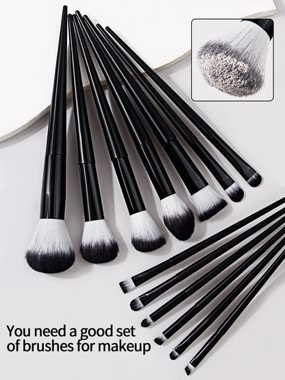 20pcs Makeup Brushe set Premium Synthetic Powder Foundation brush +Sparkling storage bucket and 6 makeup sponge powder puffs