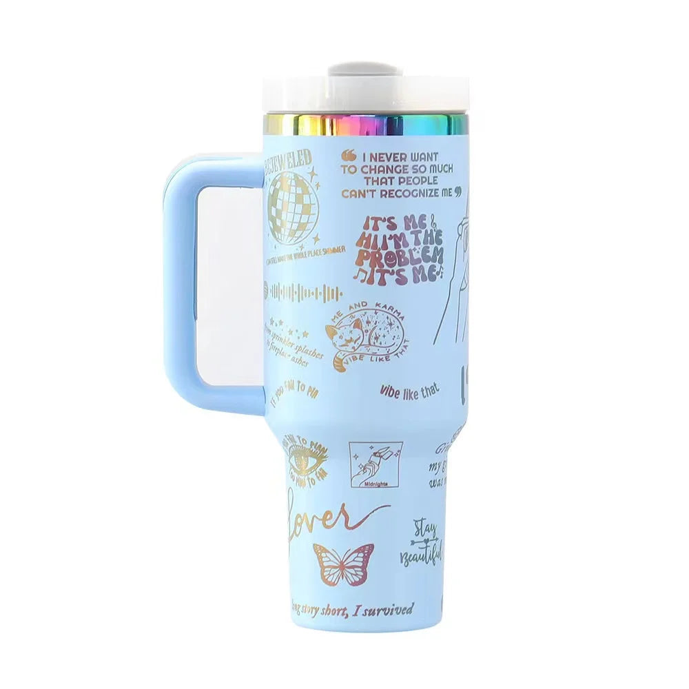 Large 40oz Stanley Style Tumbler