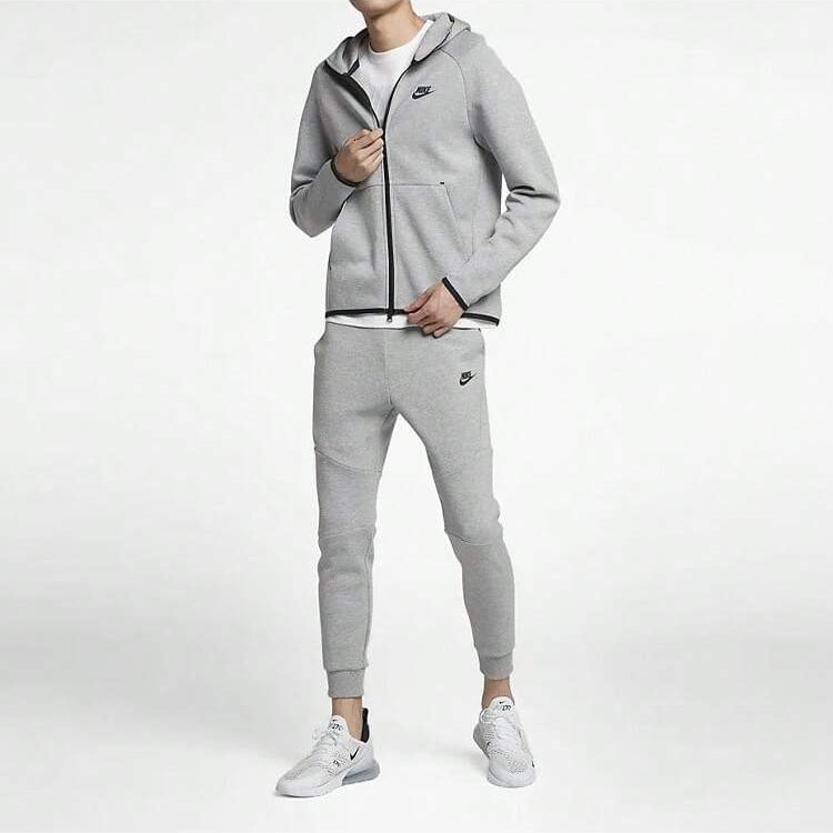 Tech Fleece Grey Zip Hoodie