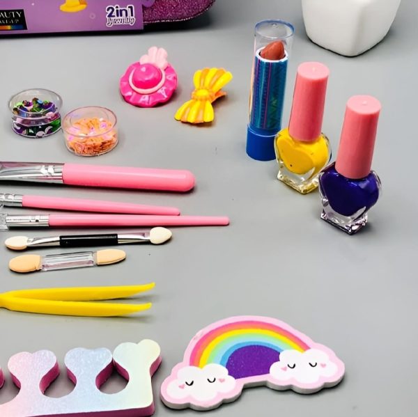 Kids' Beautiful Makeup Kit with Bag Collection
