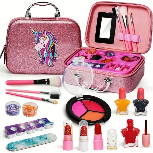 Kids' Beautiful Makeup Kit with Bag Collection