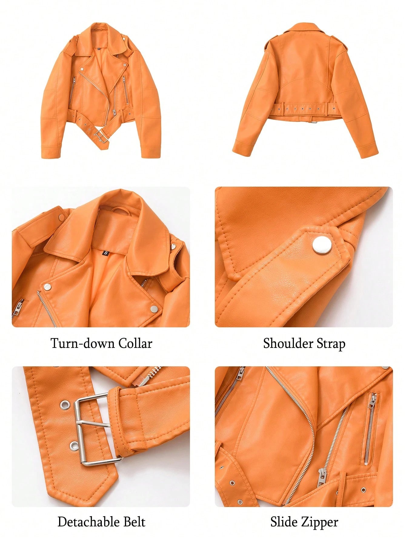 Women's Minimalist Cropped Zip-Up Jacket