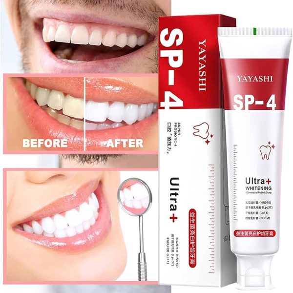 Yayashi SP-4 Ultra Whitening Toothpaste – Probiotic Stain Remover (120g)