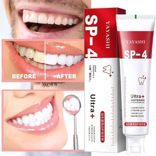 Yayashi SP-4 Ultra Whitening Toothpaste – Probiotic Stain Remover (120g)